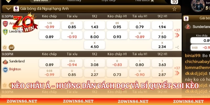 Kèo Châu Á - Hướng Dẫn Cách Đọc Và Bí Quyết Soi Kèo